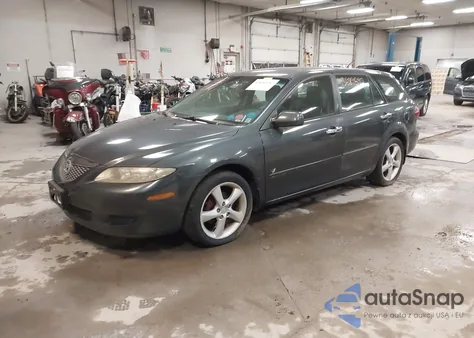 2005 Mazda Mazda6 S Base из США, поврежденный, VIN 1YVHP82D655M12411